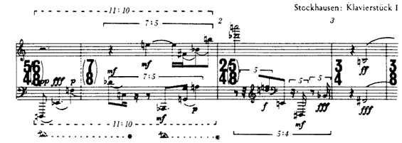 Stockhausen: Klavierstuck I